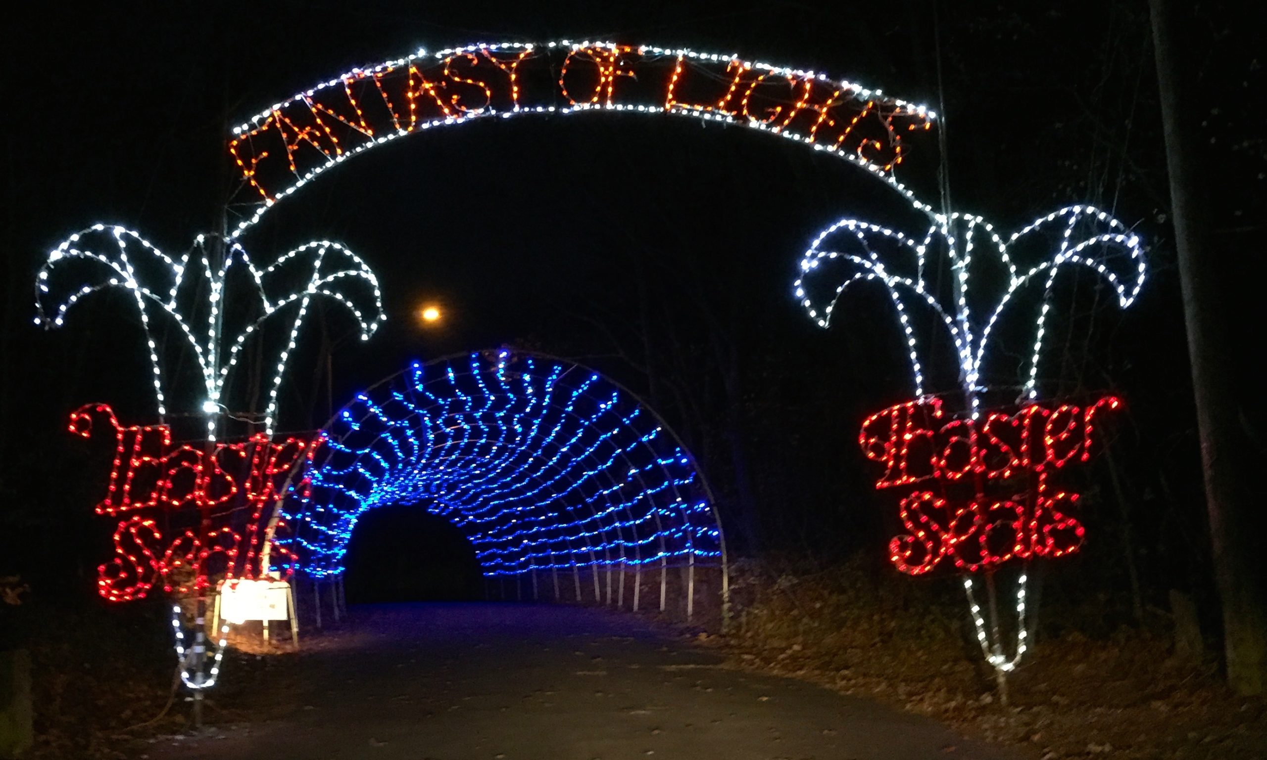 Fantasy of Lights Between Two Rocks